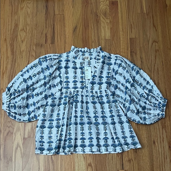 SUR LA VAGUE nwt one size boho blouse - Picture 1 of 5